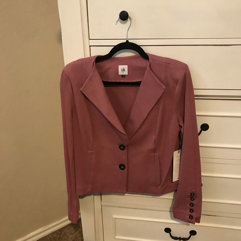 Dark Rose Cabi crop jacket